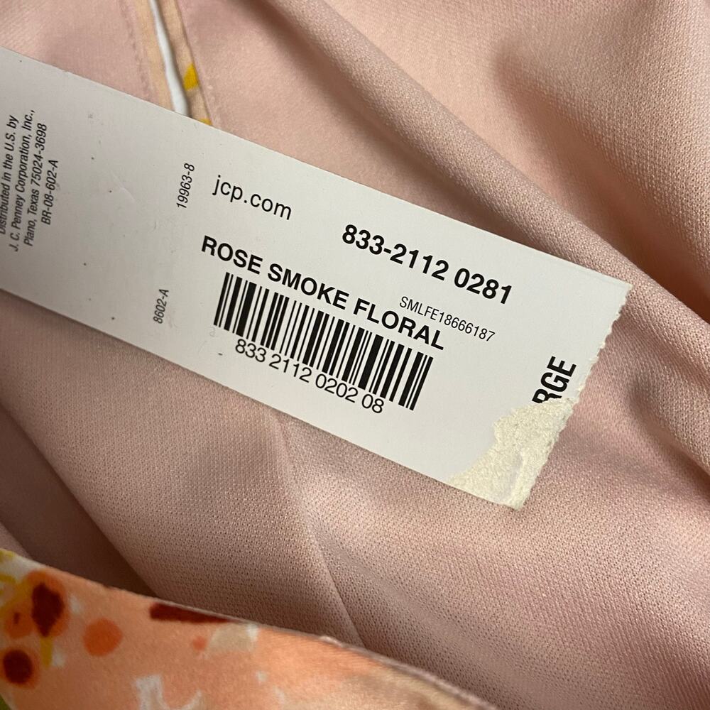 Worthington Women's Georgette Sleeveless Top Rose Smoke Floral Size Large NEW - Picture 15 of 15